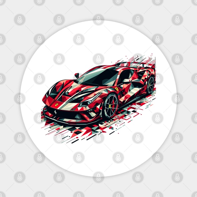 Ferrari F8 Magnet by Vehicles-Art